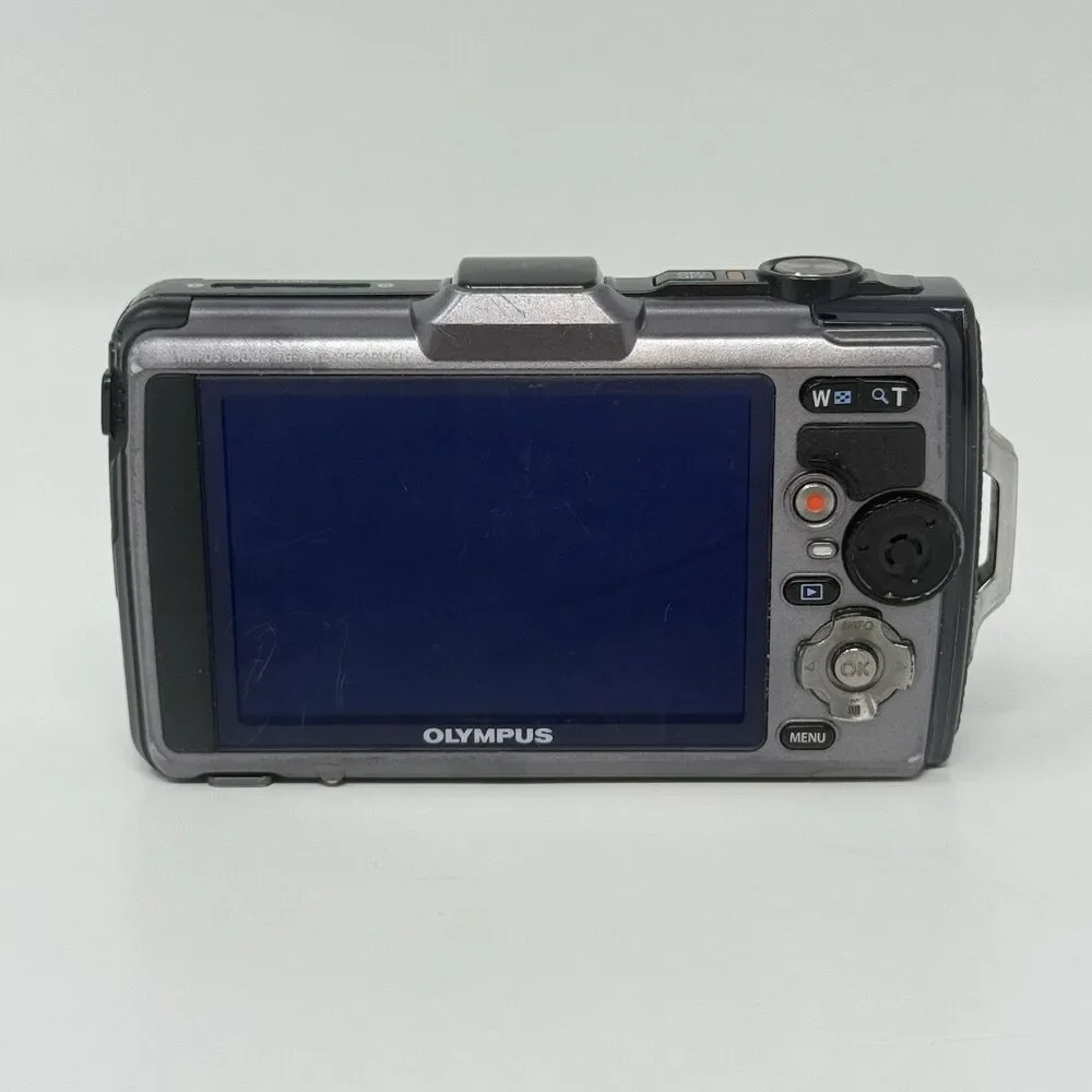 Olympus Tough TG-1 Waterproof Digital Camera Black Tested No Charger
